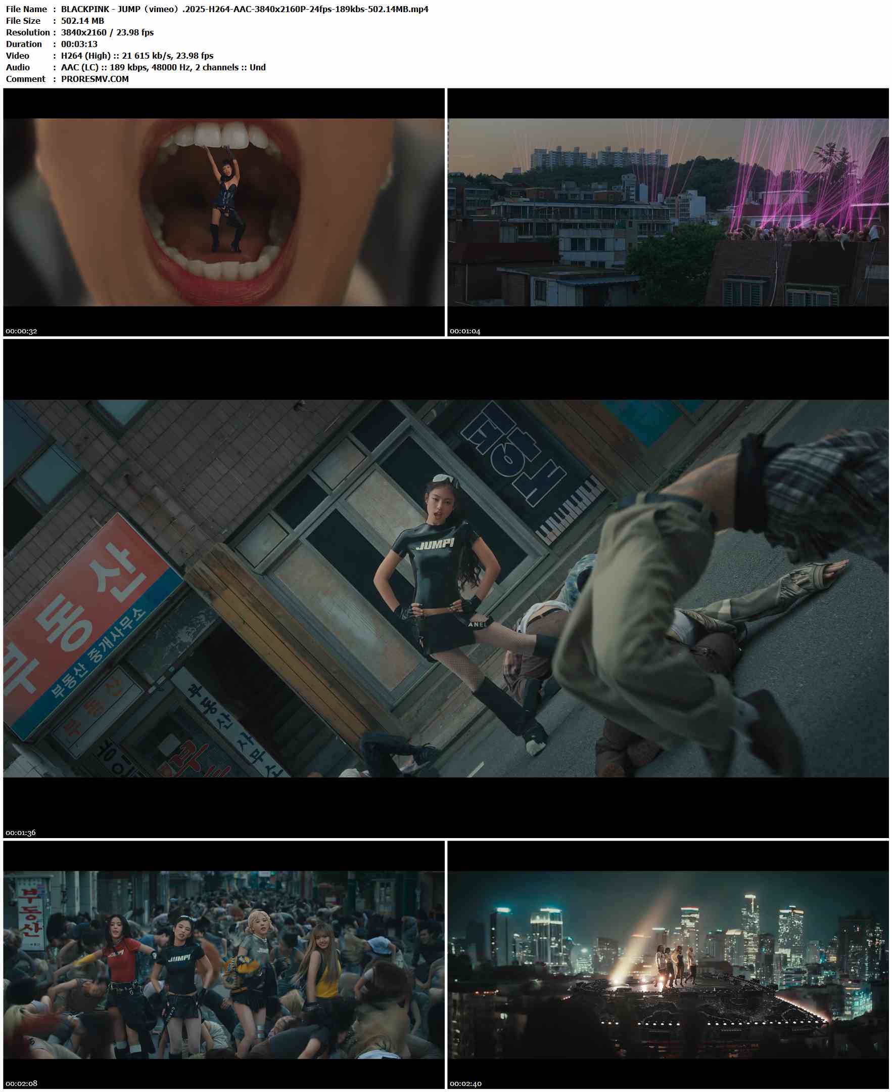 BLACKPINK - JUMP（vimeo）.2025-H264-AAC-3840x2160P-24fps-189kbs-502.14MB官方MV_高清MV